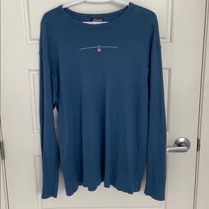 Long sleeve blue Berger tee. Worn twice!